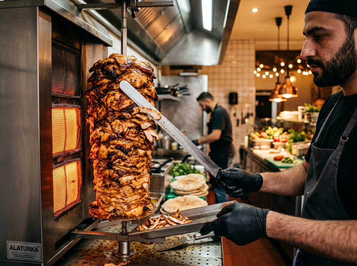 About Vegas Doner Artisan Rotisserie Doner Spit